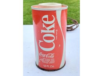 Cool Vintage Coca Cola Can Corded Electric Single Bulb Lamp