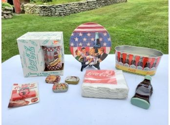 Vintage Assortment Of Coca Cola Dining & Decor Items