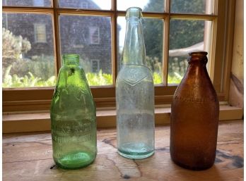 Lot Of Antique Beer Bottles /  Rolling Rock / David Stevenson Brewing Co.