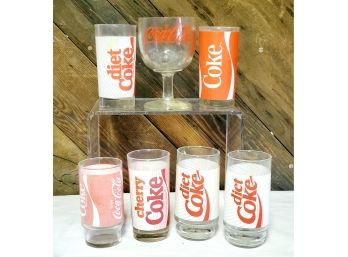 Vintage Assorted Coca Cola Glassware