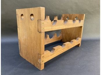 A Simple Wooden Wine Rack