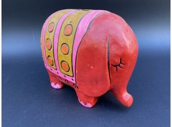 A Delightful Pink Elephant Coin Bank