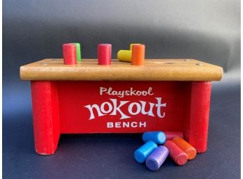 Vintage Playskool Nokout Bench