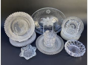 Vintage Cut, Pressed & Etched Glass