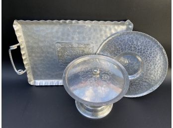 Vintage Hammered Aluminum Hostess Ware