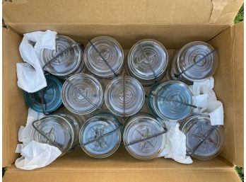 Box Lot: Antique/Vintage Mason Jars #1