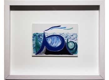 David Hockney - The Wave - Offset Litho