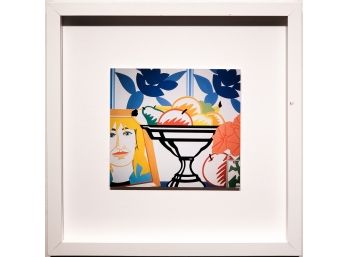 Tom Wesselmann - Still Life With Fruit, Petunias And Claire - Offset Litho