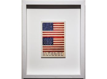 Jasper Johns - Two Flags - Offset Litho