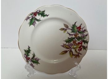 Vintage Royal Albert Flower Of The Month Series Plate #12 'Holly'