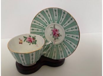 Vintage Crown Staffordshire Tea Cup And Saucer Set