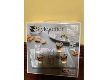 Vintage Stylesetter Shot Glass Tic Tac Toe Drinking Game