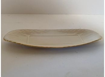 Vintage Lenox Cream Open Butter Dish