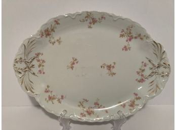 Vintage  French Limoges Theodore Haviland Oval Serving Plate (15 Inches In Length)