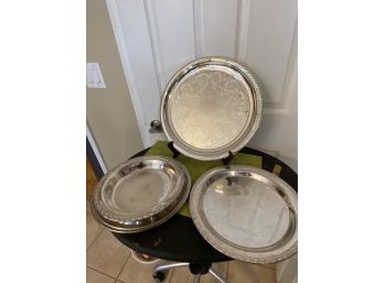 Nice Silverplate Platters - Good Quality