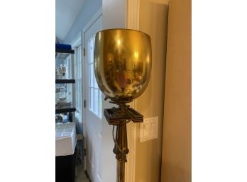 Brass Floor Lamp Torchiere - Great Potential