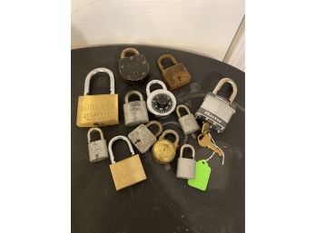 Vintage Set Of Locks (not Checked For Keys)