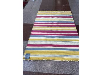 Lovely Fun Dhurrie Cotton Rug  3.11x5.10