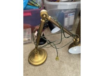 Pair Of Lamps Including Brass