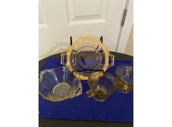 Depression Glass Collection - Interesting Items