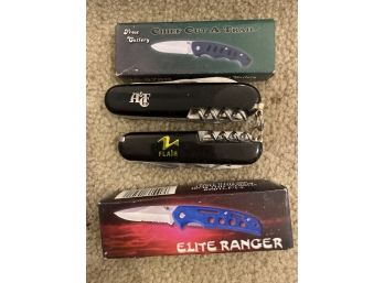 Pocket Knives Including Nice Abercrombie And Fitch