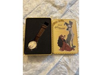 Lady And The Tramp Watch - Disney - New In Tin - Stocking Stuffer!