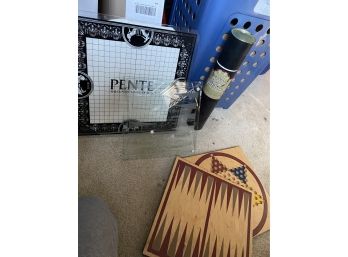 Magnetic Dart Game And Vintage Game Boards - No Game Pieces