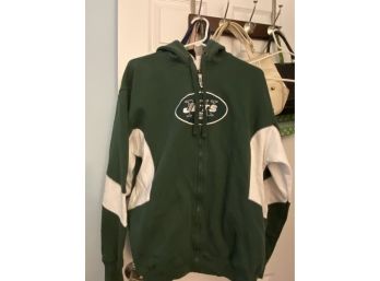 Jets Sweat Shirt With Hoodie - Used