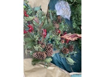 Large Christmas Garland In A Great Storage Bag.  Lights Untested.