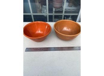 Vintage Earthenware Bauer Bowls Lot 2