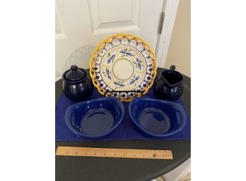 Assortment Of Dishwares In Colorful Colors