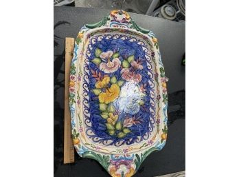 Hand Made Serving Plattter From Portugal
