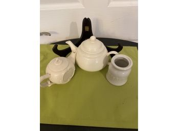 Teapots And A Hall Ketchup Cup