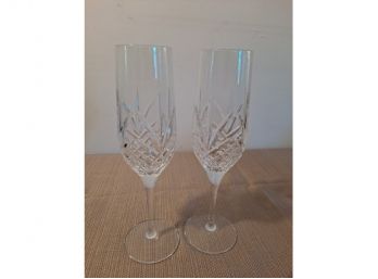 Pair Of Royal Doulton Champagne Flutes