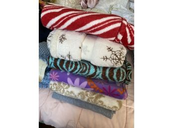 Fleece Plush Throws Including - One New