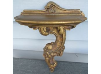 Small Gilded Wall Shelf