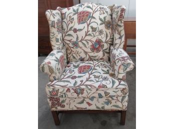 Upholstered Wing Back Chair