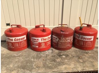 4 Metal Gas Cans.