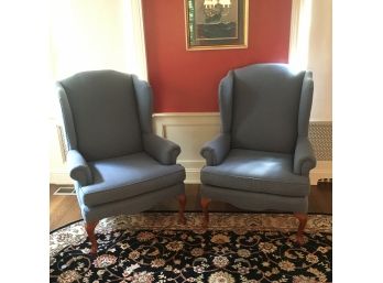 Pair Of Sam Moore Wing Chairs