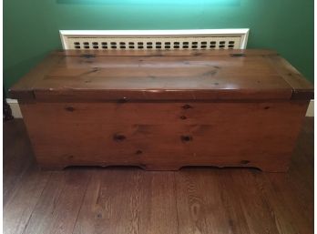 Vintage Pine And Cedar Blanket Chest.