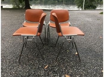 Vintage (4) JSC Castelli Chairs #28 By Giancarlo Piretti