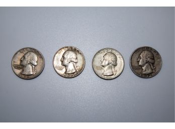 Silver Quarters 1952, 1955, 1958, 1964