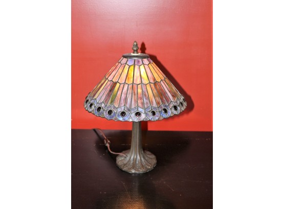 Pair Of Beautiful Stained Glass Lamps