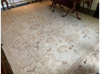 Ziegler Persian Wool Needlepoint Area Rug 10.75' X 14.16'