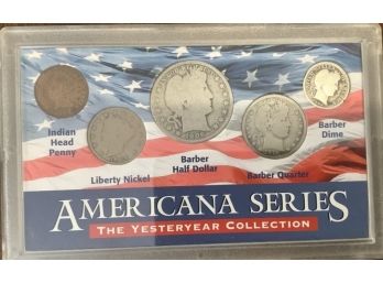 Set Of Coins: Americana Series- The Yesteryear Collection From The American Historic Society. 1906 Barber Half