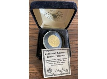 BU 1901 $10 Golden Liberty Coin S- San Francisco Mint .900 Pure Gold Brilliant Uncirculated Condition