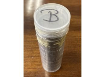 Tube Of Buffalo Nickels - Has Forty Nickels With Dates - Mostly The 1930s