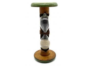 Vintage Wooden Hourglass Sand Timer