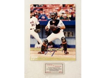 Vintage Mike Piazza Signed 8x10 Photo With COA