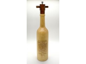 Ruffino Wood Wine Bottle Pepper Grinder